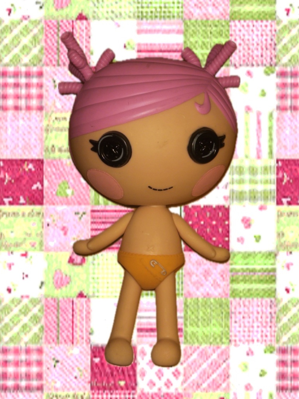 Lalaloopsy Peanut Big Top Purple Silly Twisty Squiggles 7" Baby Doll in Diaper